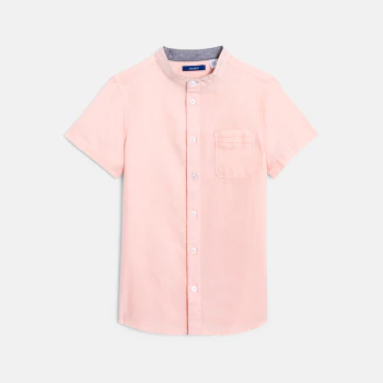 Mandarin collar shirt