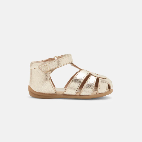 First walking 100% leather sandals