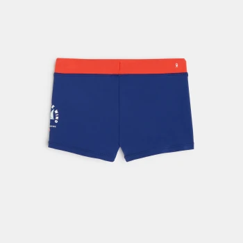 Beach shorts with a sailboat motif