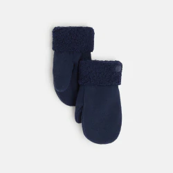 Fleece and sherpa mittens