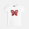 Magical sequin T-shirt with butterfly pattern