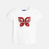 Magical sequin T-shirt with butterfly pattern