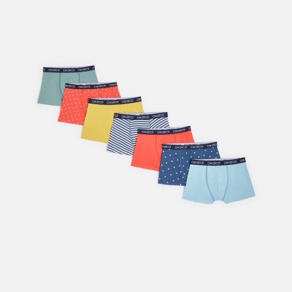 Boy's jersey boxers (set of 7)