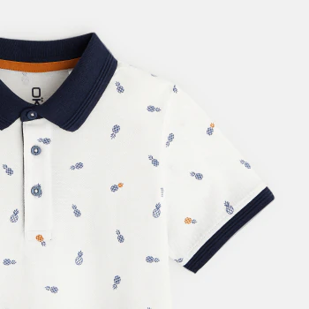 Printed polo shirt