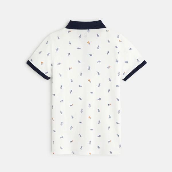 Printed polo shirt