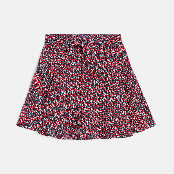 Girls' blue printed skort