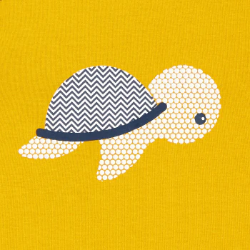 Baby boy's yellow turtle playsuit