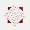 Newborns' pink cotton muslin squares (set of 2)