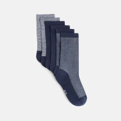 Boys' blue socks (pack of 3 pairs)