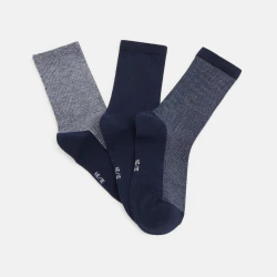 Boys' blue socks (pack of 3...