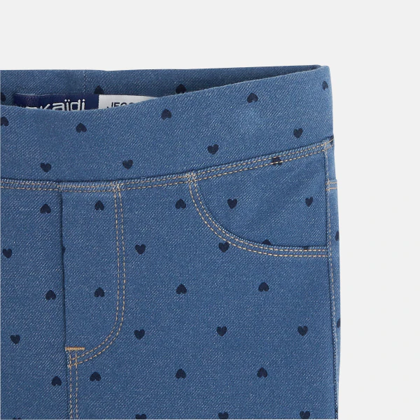 Jeggings with little hearts print