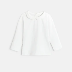 Plain Peter Pan collar T-shirt