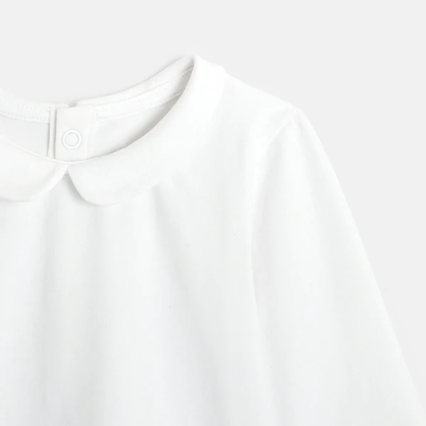 Plain Peter Pan collar T-shirt