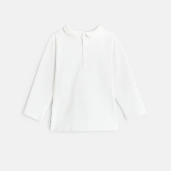 Plain Peter Pan collar T-shirt