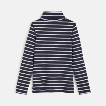 Striped turtleneck t-shirt