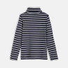 Striped turtleneck t-shirt