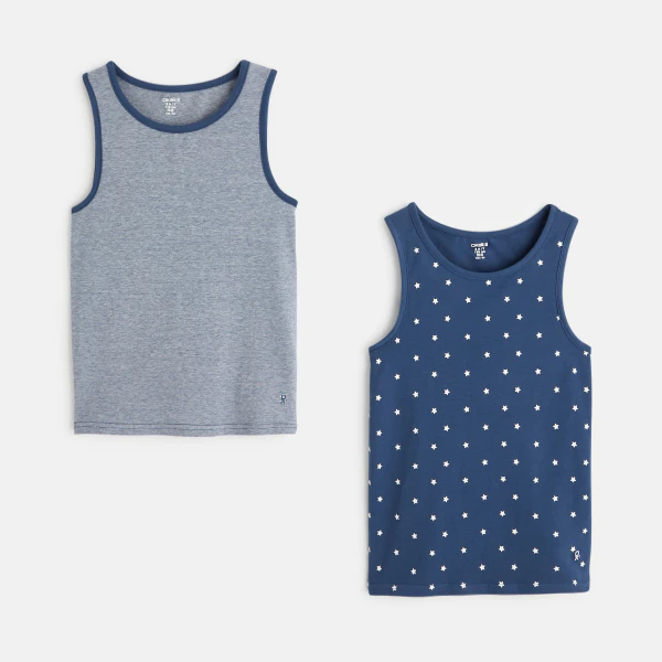 Soft jersey tank top (set of 2)