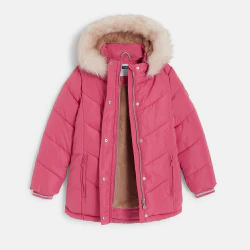 Hooded padded parka