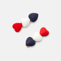 Heart hair clips (2-pack)