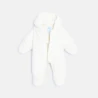 Hooded soft boa snowsuit