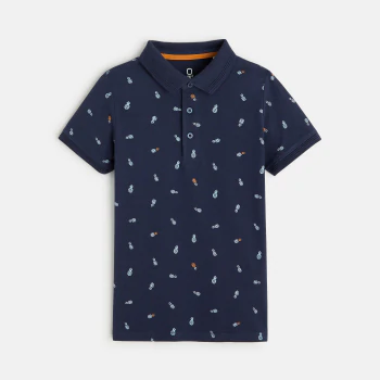 Printed polo shirt