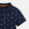 Printed polo shirt