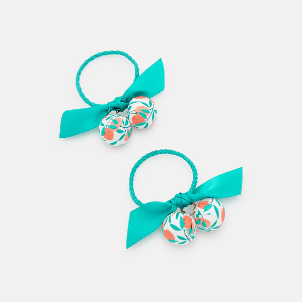 Fancy elastic hair ties (set of 2)