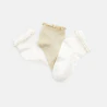 Iridescent ankle socks with frills (set of 3)