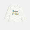 Baby girls' nature print quilted fleece sweatshirt