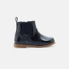 Baby girls' blue patent Chelsea boots