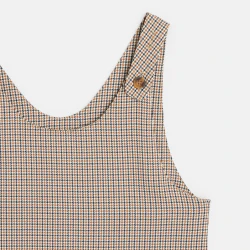 Girls' brown checked jumper...