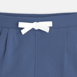 Fleece pleated shorts