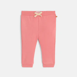 Baby girl's pink fleece joggers