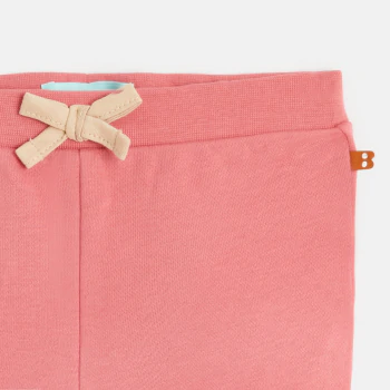 Baby girls' pink fleece joggers