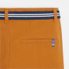 Canvas bermuda shorts + belt