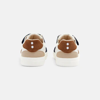 Baby boys' white leather trainers