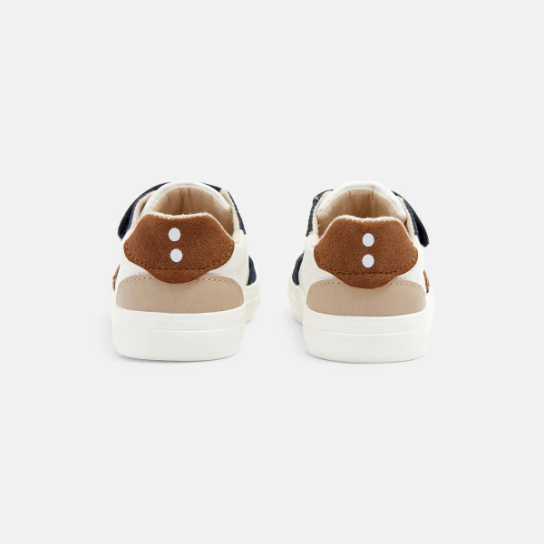 Baby boys' white leather trainers