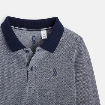 Long-sleeved polo shirt