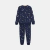 Boy's blue planet motif 2-piece pyjamas