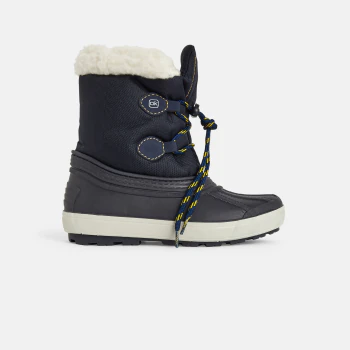 Faux fur-lined snow boots