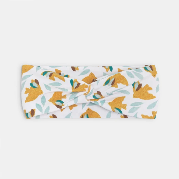 Baby girls' graphic yellow bird headband