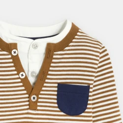 Baby boys' brown striped...