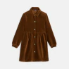 Corduroy shirt dress