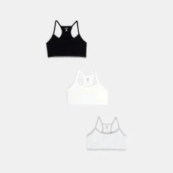 Plain bras (set of 3)