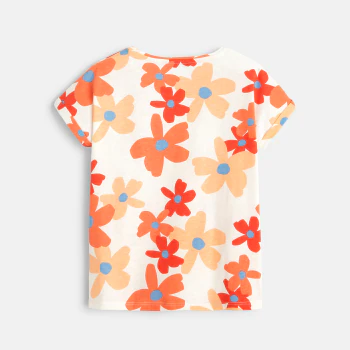 T-shirt with big flowers