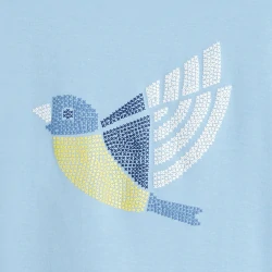 T-shirt with cross-stitch...