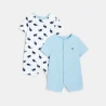 Whale print playsuit (set of 2)