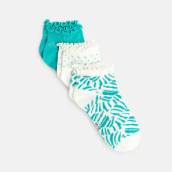 Ruffled ankle socks (set of 3)