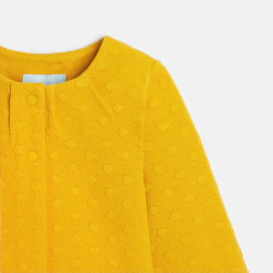 Baby girls' yellow fleece...