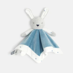 Flat rabbit cuddly toy and gift box